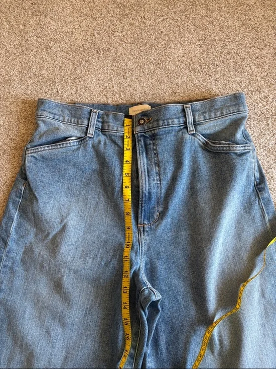 Favorite Daughter The Mischa Raw Hem Super High Waist Wide Leg Jeans - Picture 4 of 5